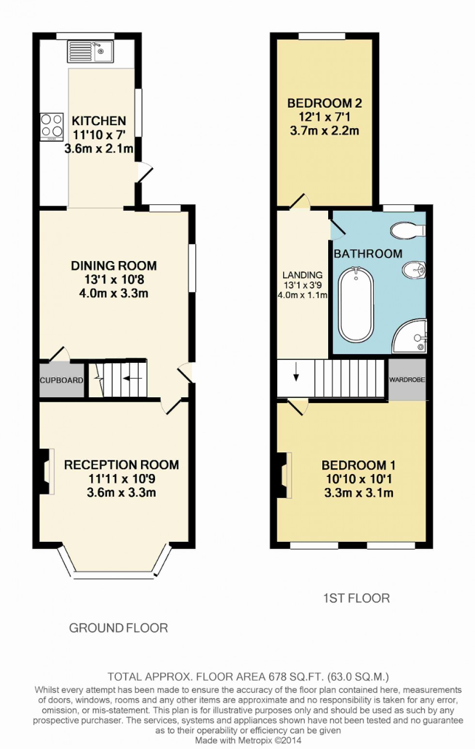 Floorplan for Churchill Road, South Croydon