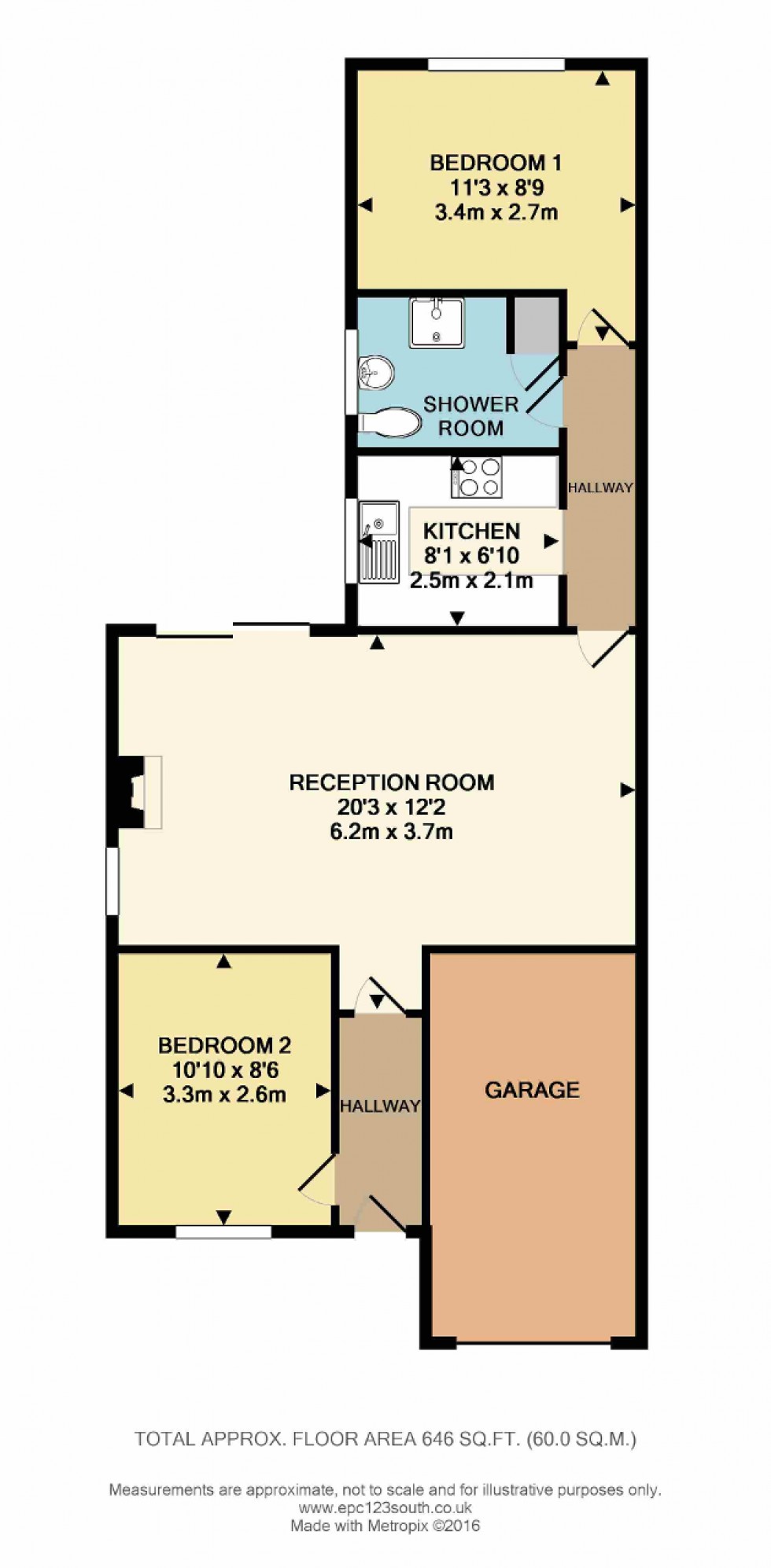 Floorplan for Mint Walk, Warlingham