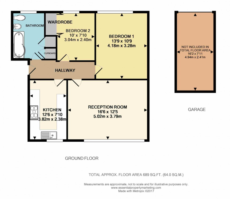 Floorplan for Gladeside Court, Warlingham