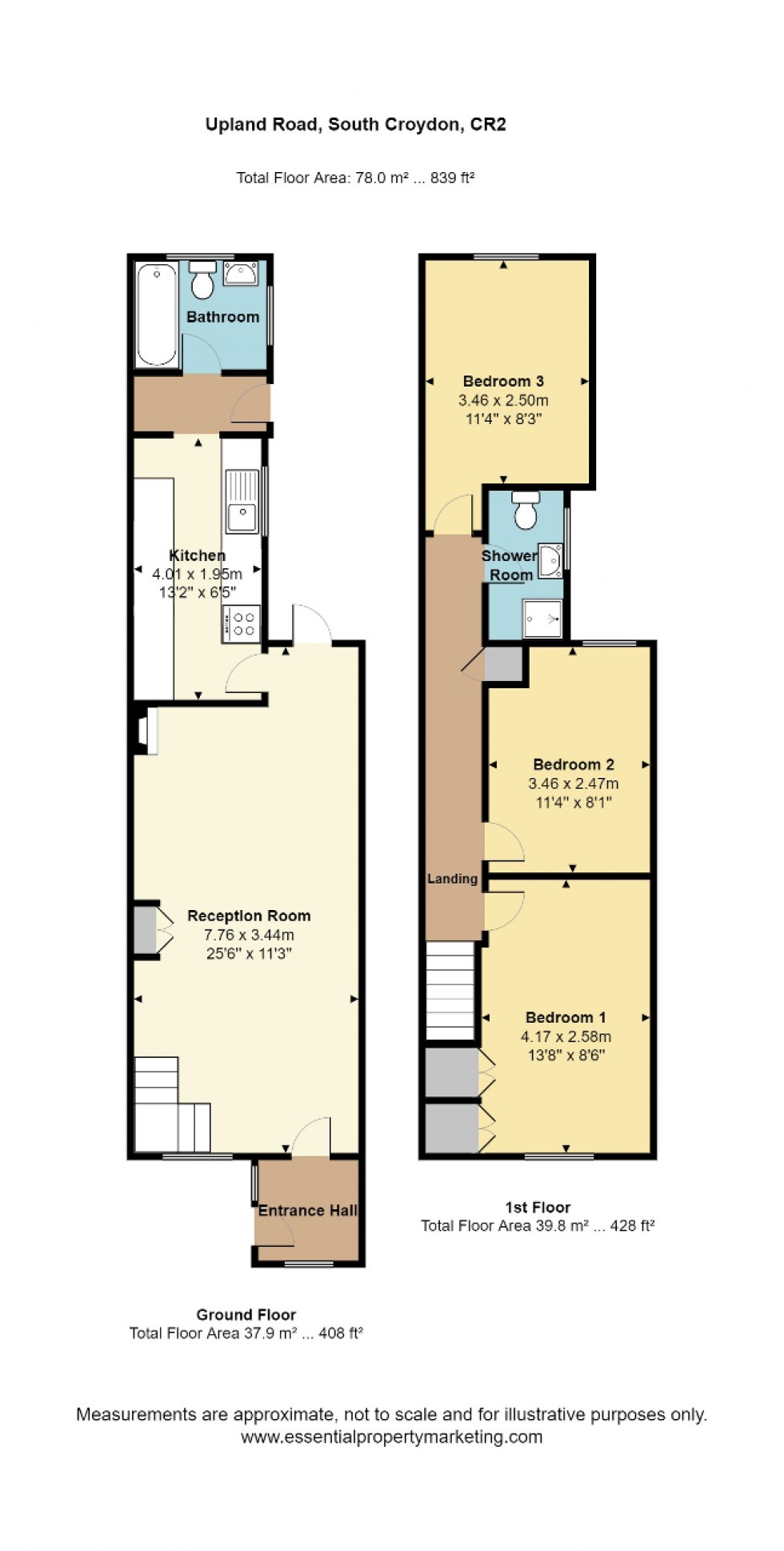 Floorplan for Upland Road, South Croydon