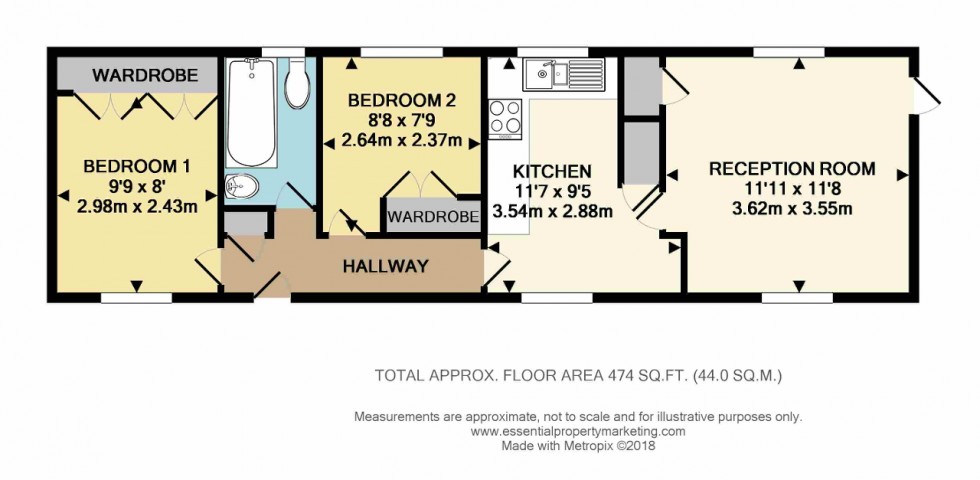 Floorplan for Court Farm Park, Warlingham