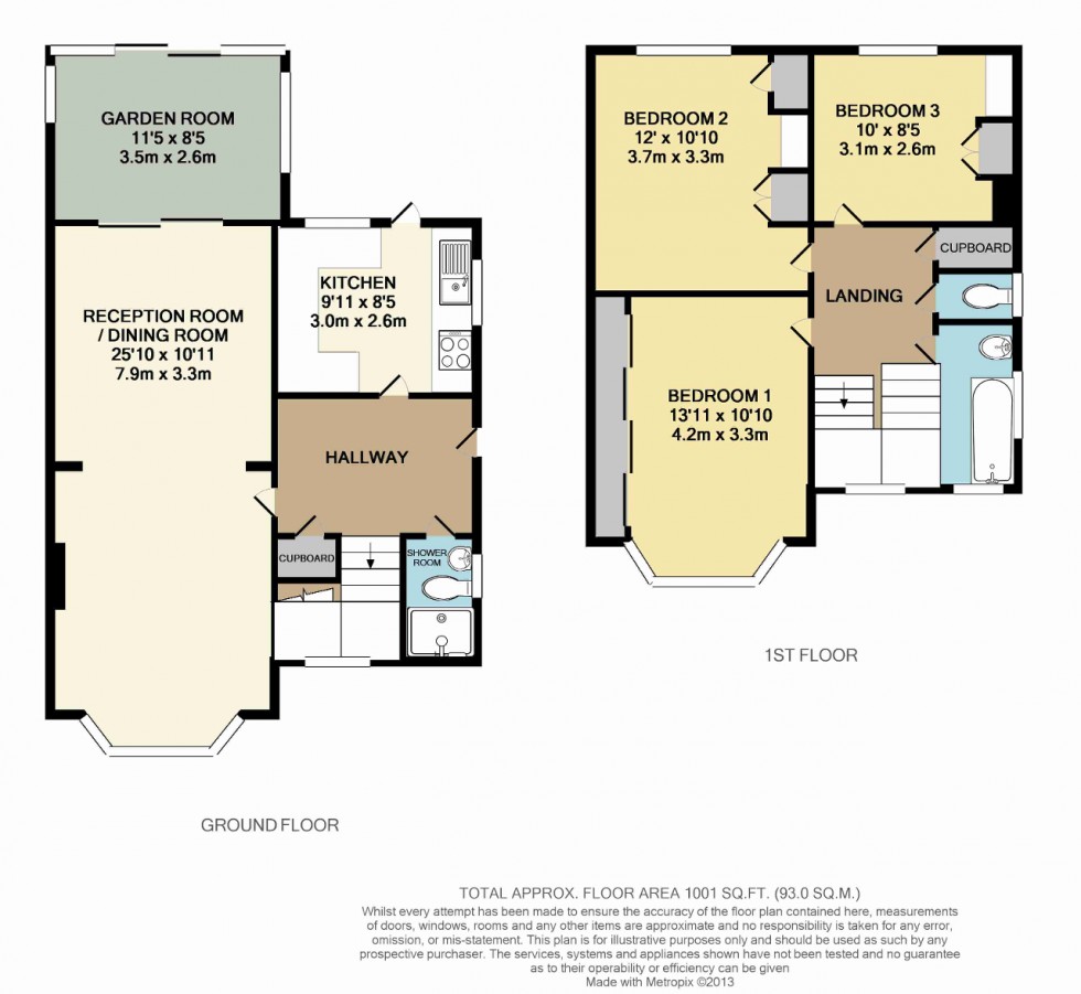 Floorplan for Kingswood Avenue, South Croydon