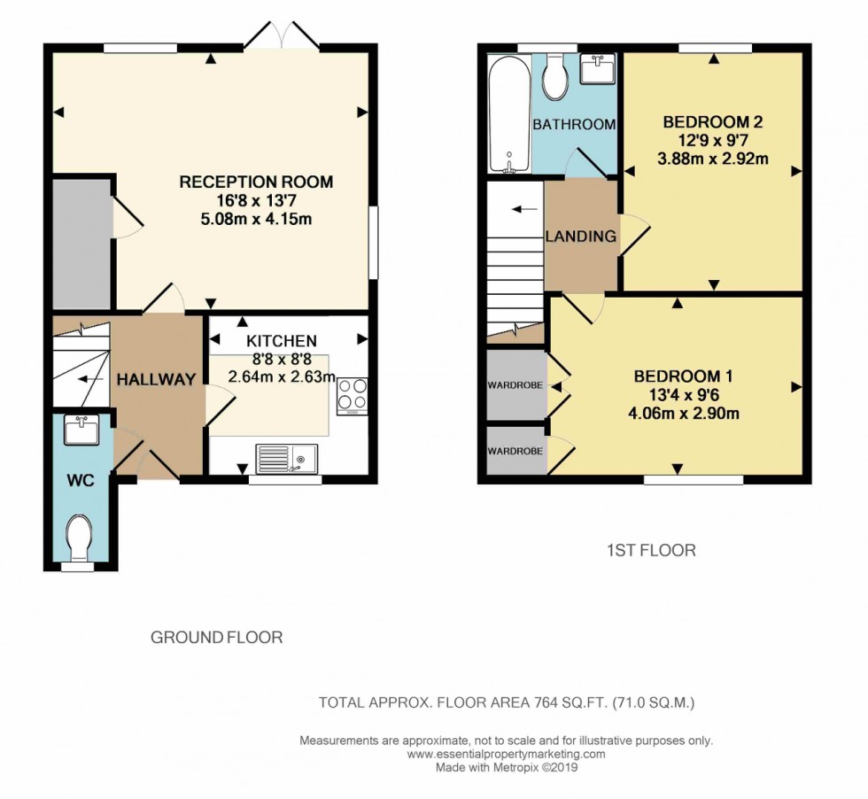 Floorplan for Briar Close, Warlingham