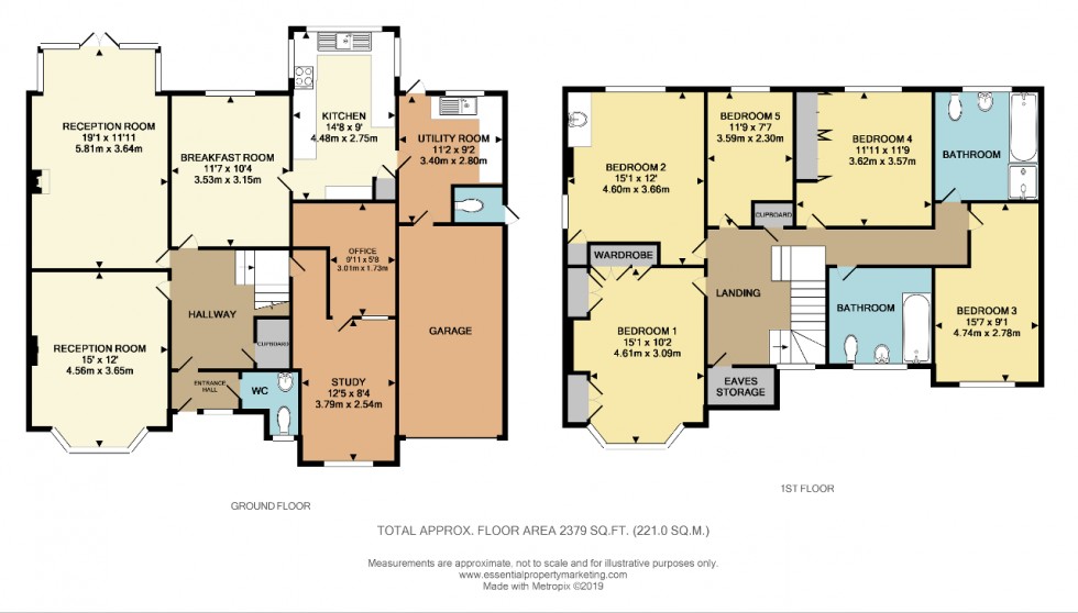 Floorplan for Whitgift Avenue, South Croydon