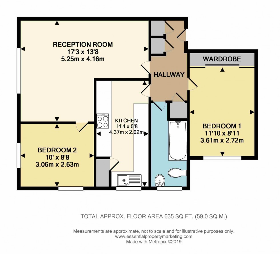 Floorplan for Warham Road, South Croydon