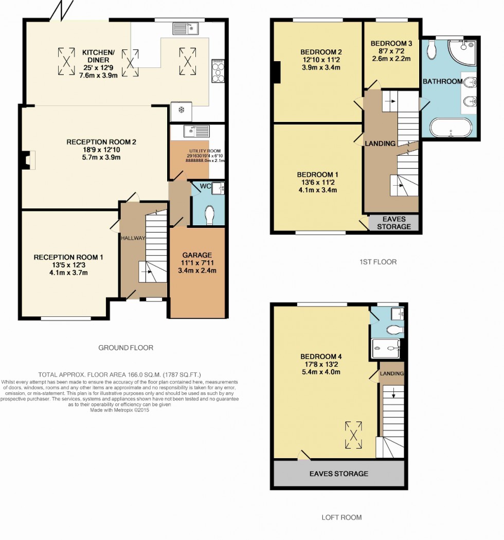 Floorplan for Hillbury Road, Warlingham