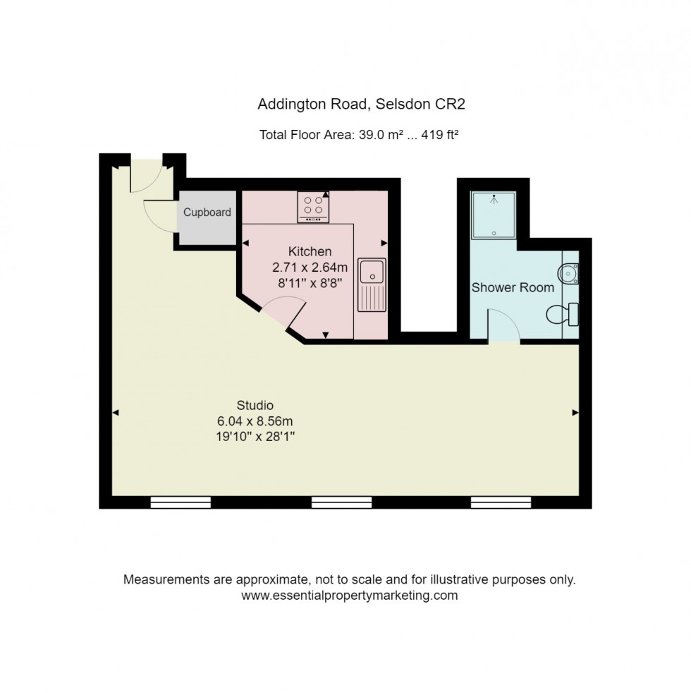 Floorplan for Addington Road, Selsdon