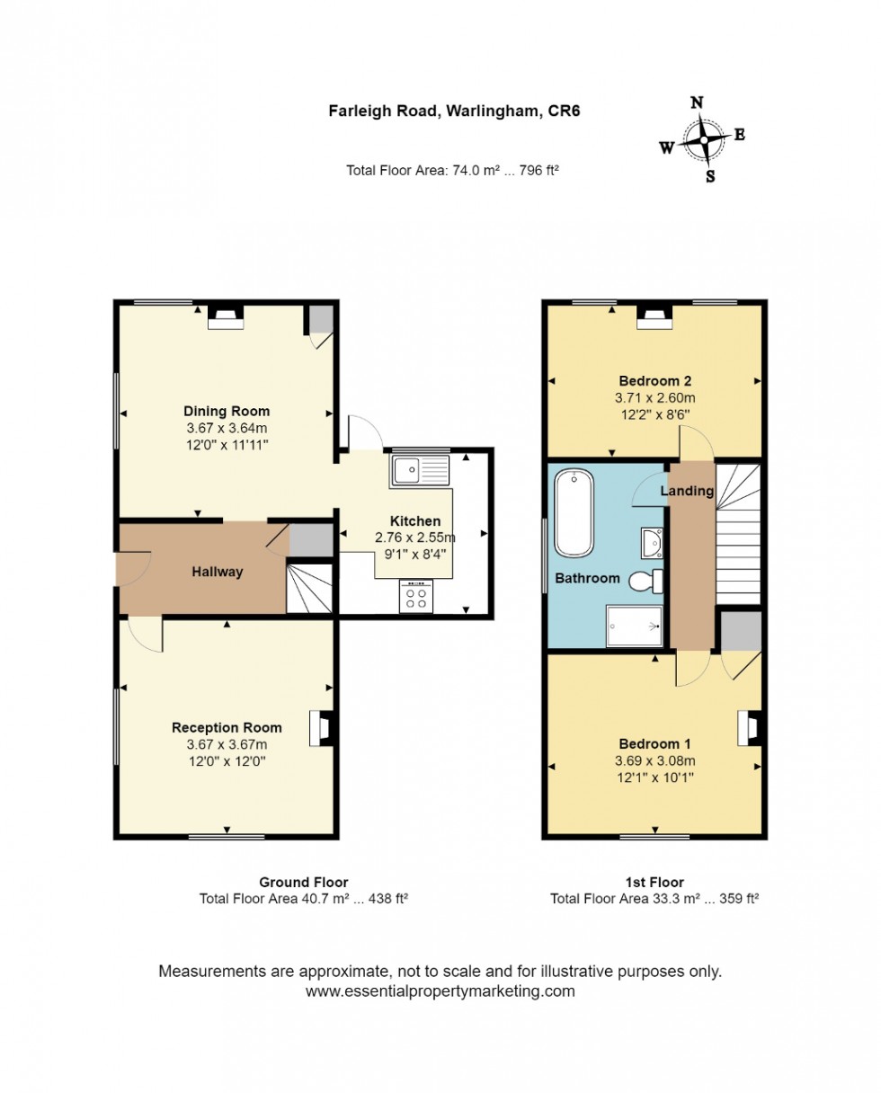 Floorplan for Farleigh Road, Warlingham