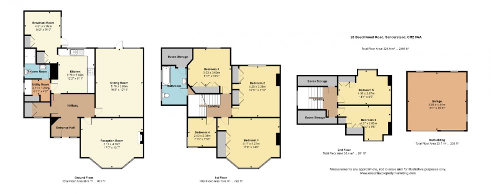 Floorplan for Sanderstead, South Croydon