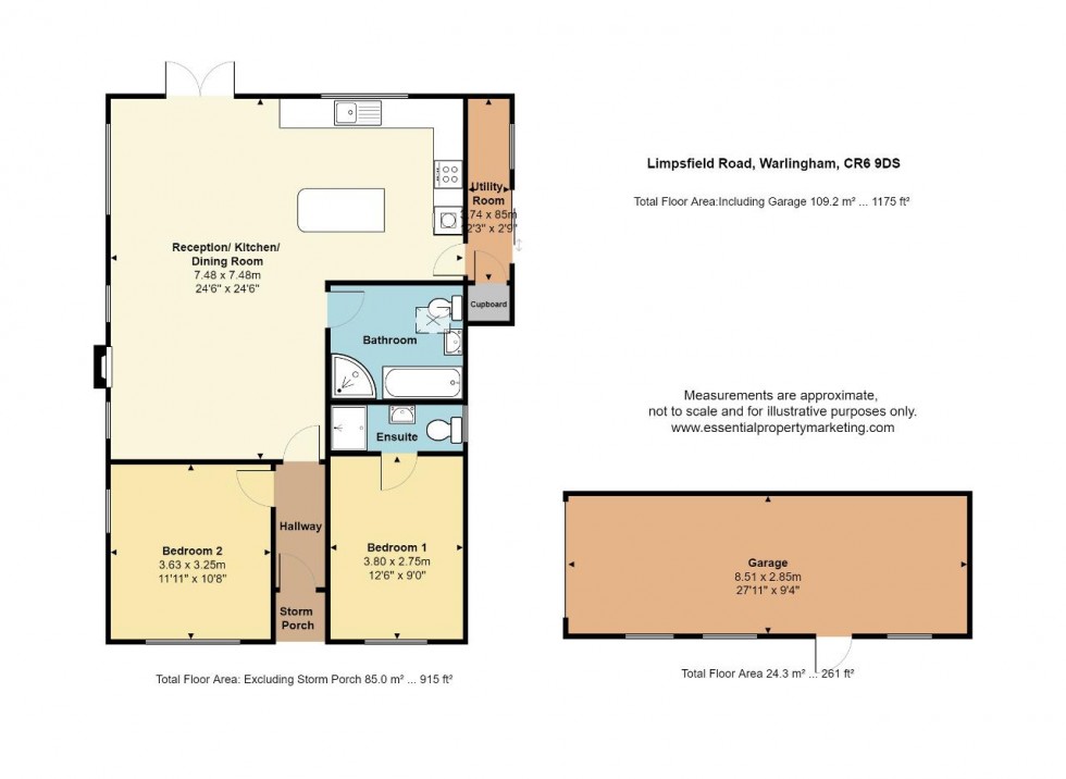 Floorplan for Limpsfield Road, Warlingham