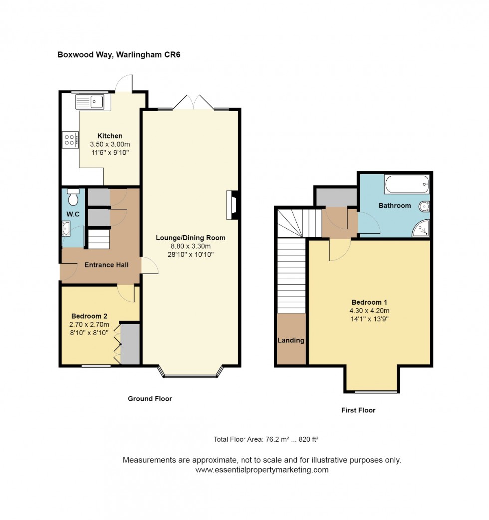 Floorplan for Boxwood Way, Warlingham