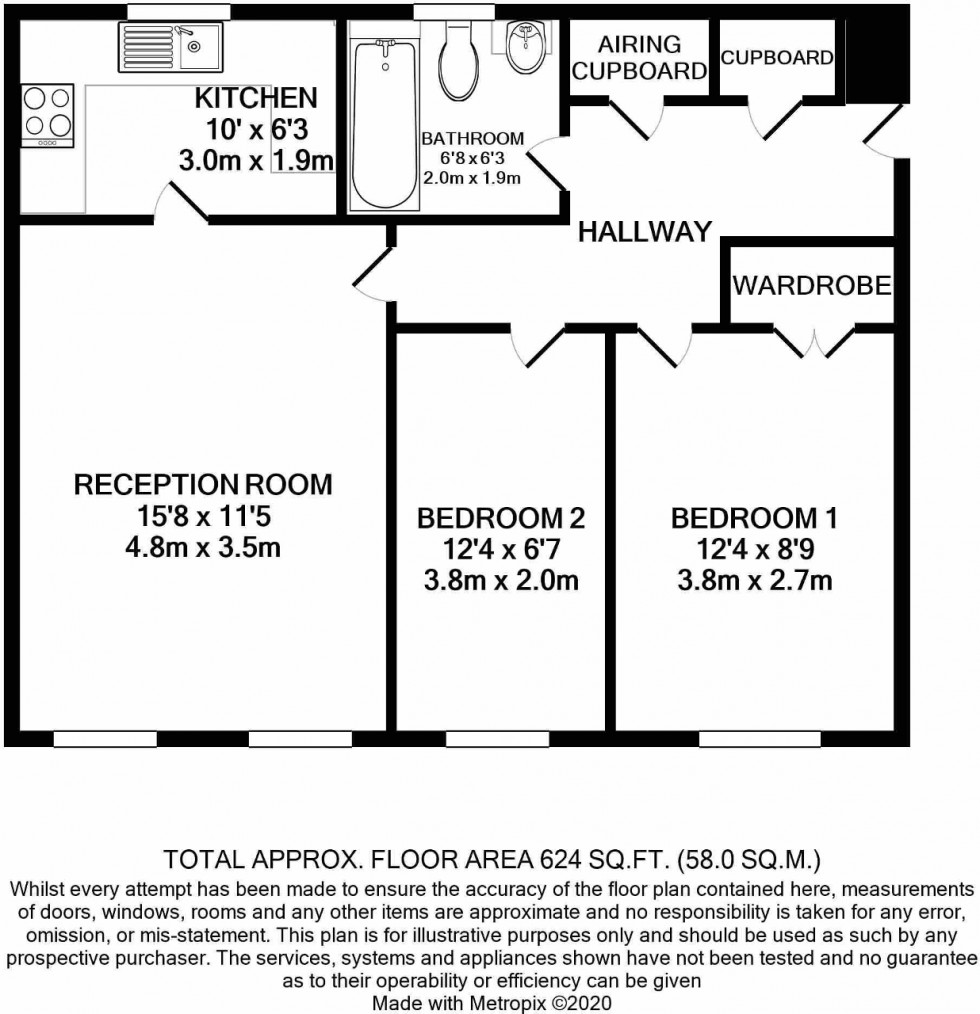 Floorplan for Bunce Drive, Caterham