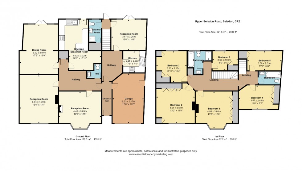 Floorplan for Upper Selsdon Road, South Croydon