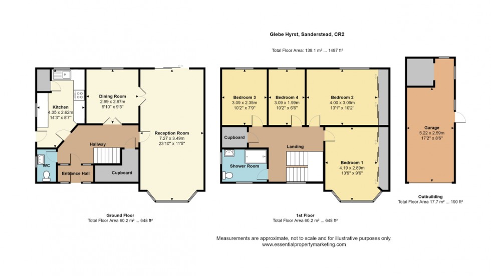 Floorplan for Glebe Hyrst, Sanderstead