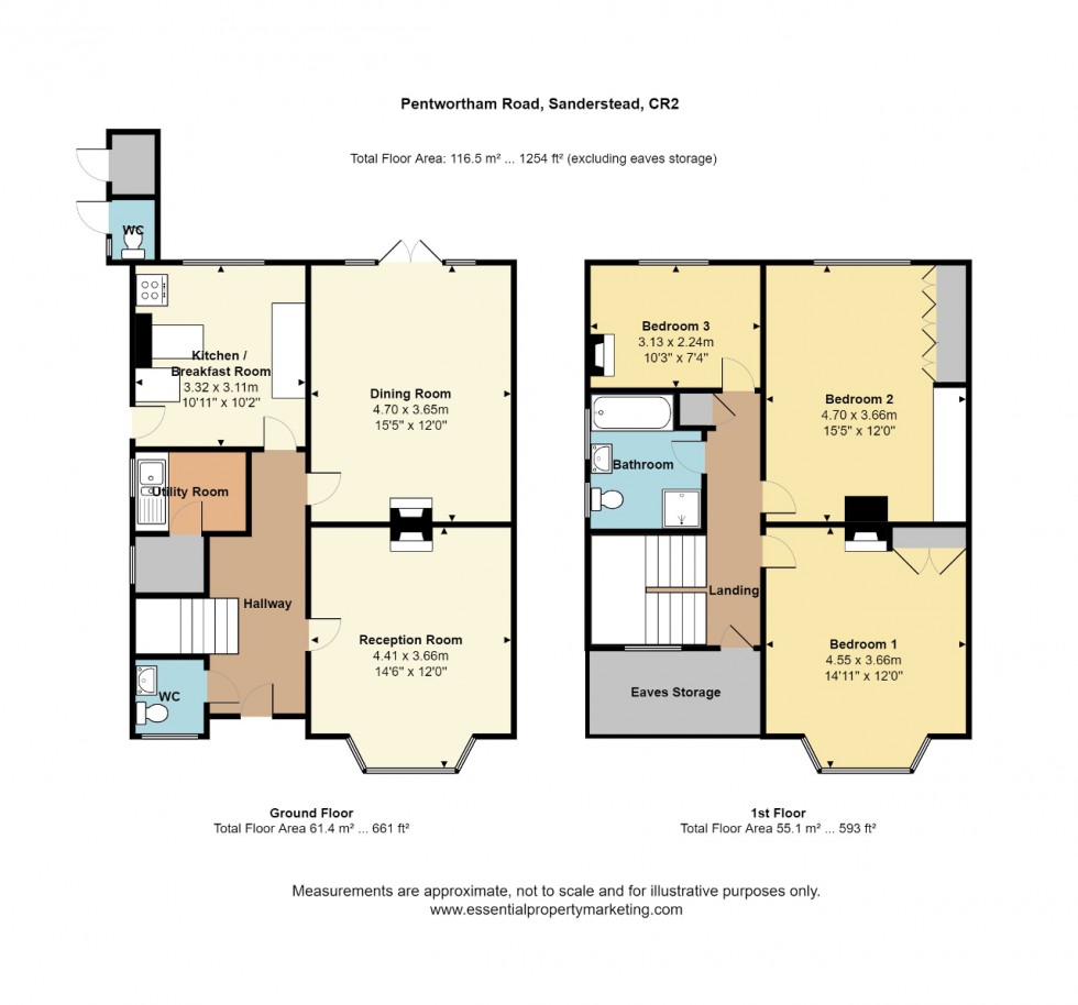 Floorplan for Penwortham Road, Sanderstead