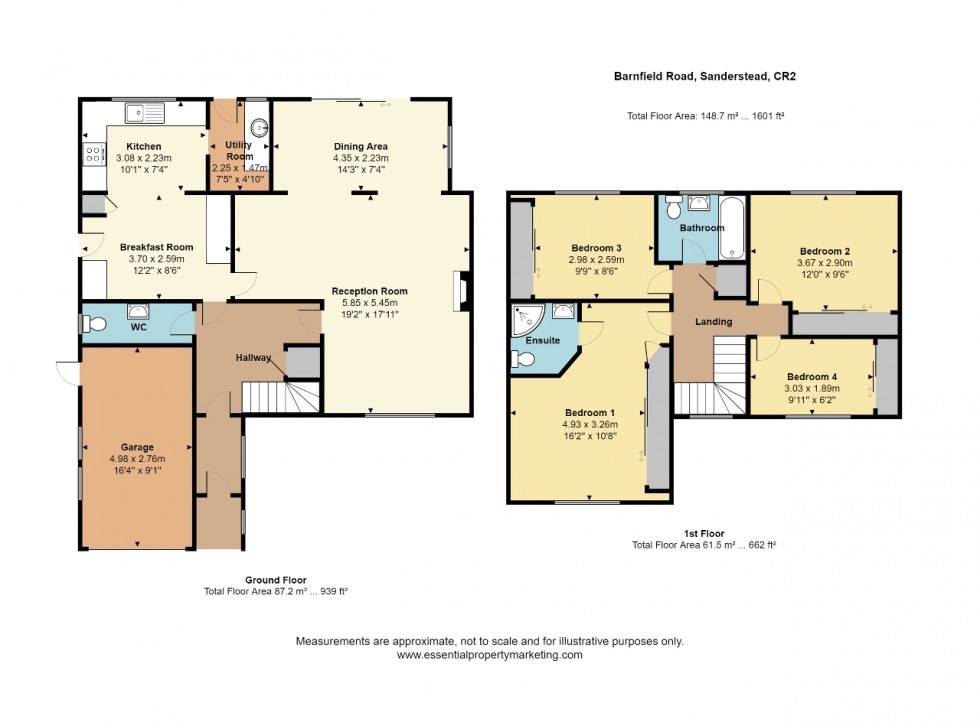 Floorplan for Barnfield Road, Sanderstead