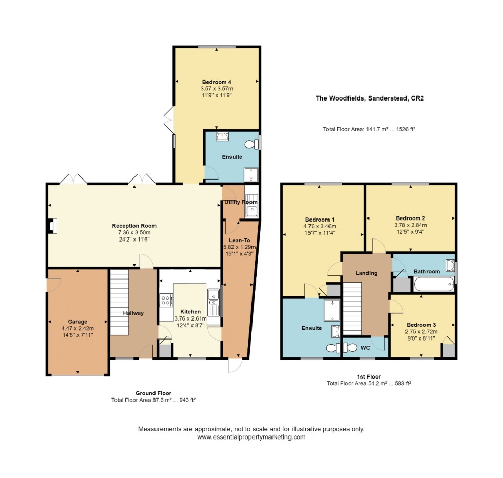 Floorplan for The Woodfields, Sanderstead