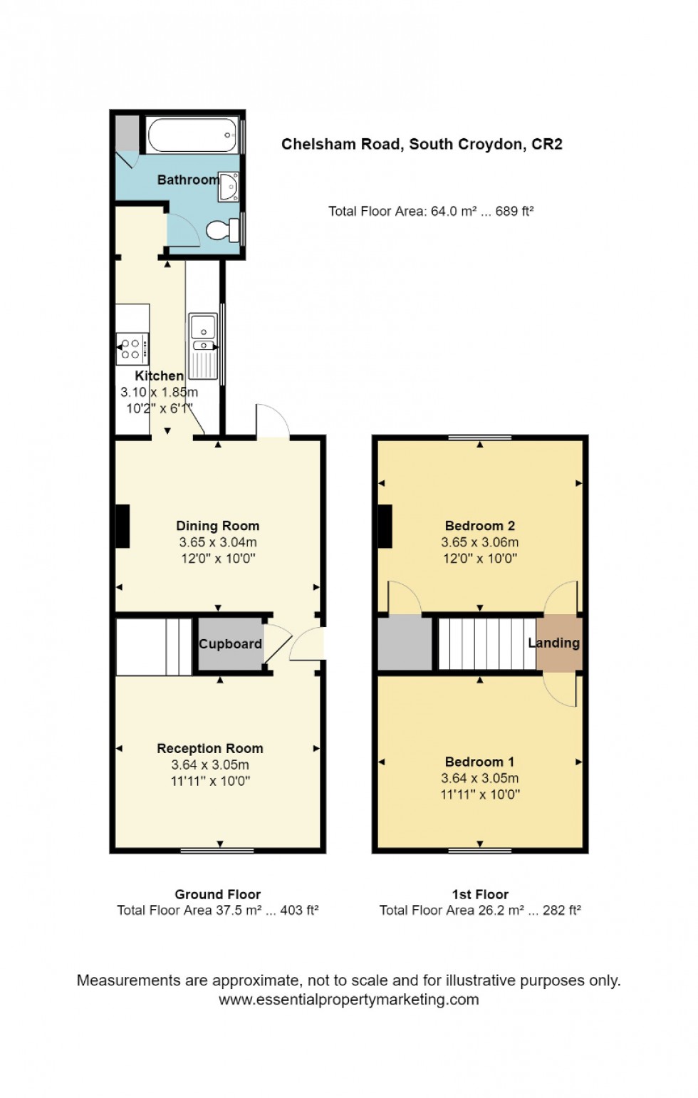 Floorplan for Chelsham Road, South Croydon