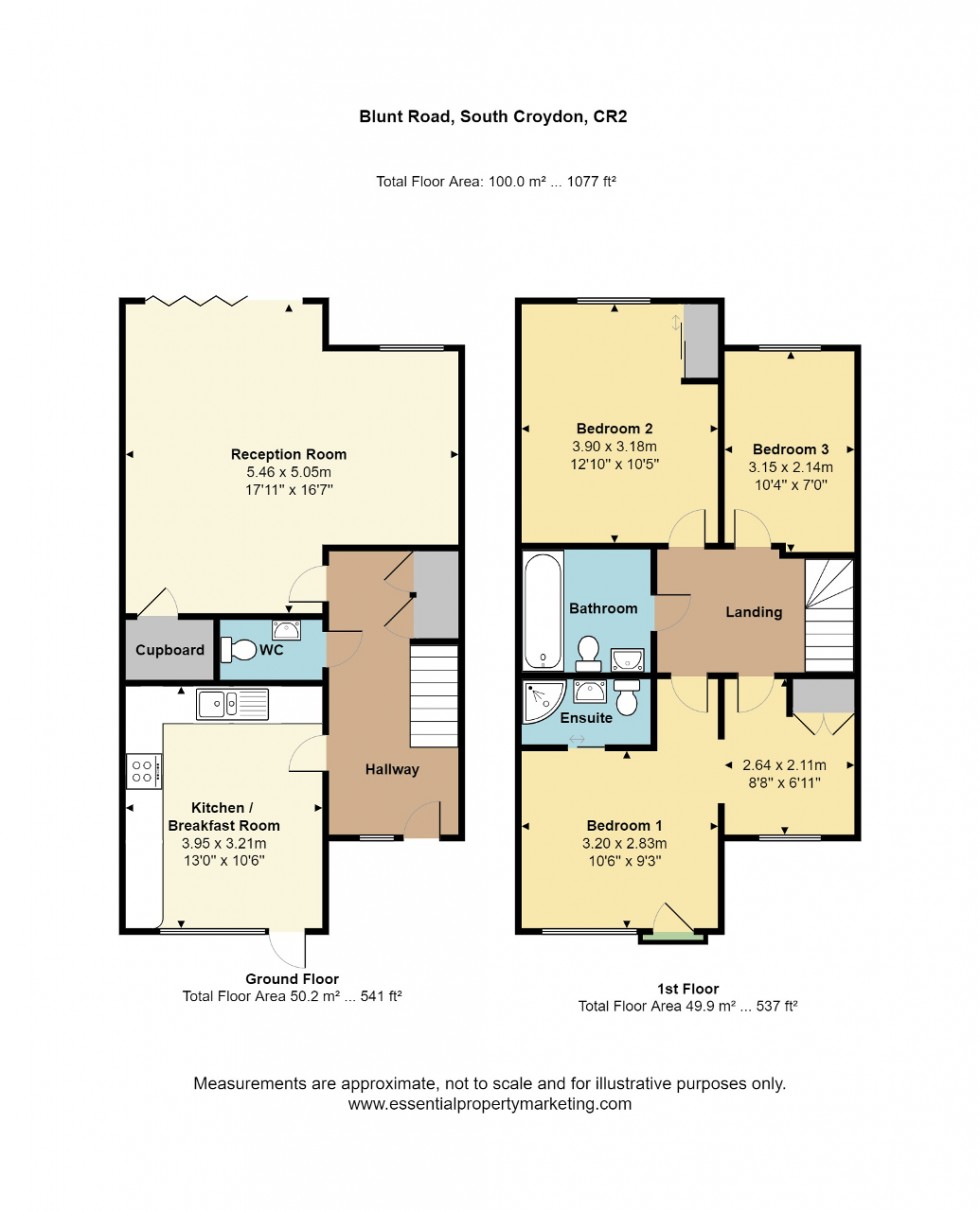 Floorplan for Blunt Road, South Croydon