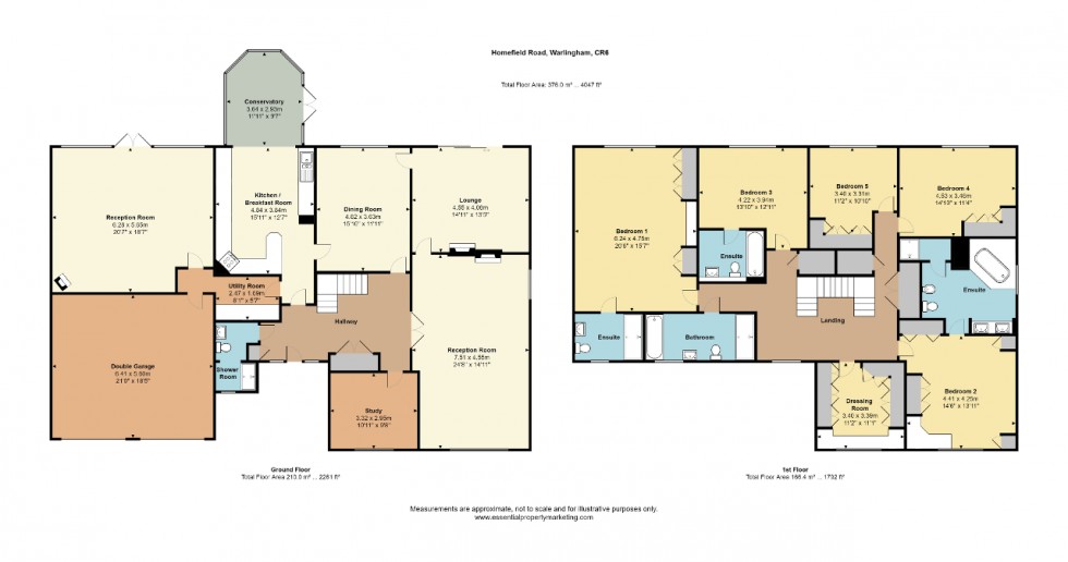 Floorplan for Homefield Road, Warlingham