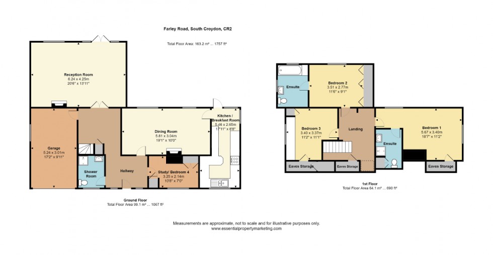 Floorplan for Farley Road, South Croydon