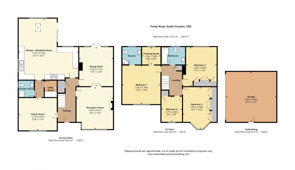 Floorplan for Farley Road, South Croydon