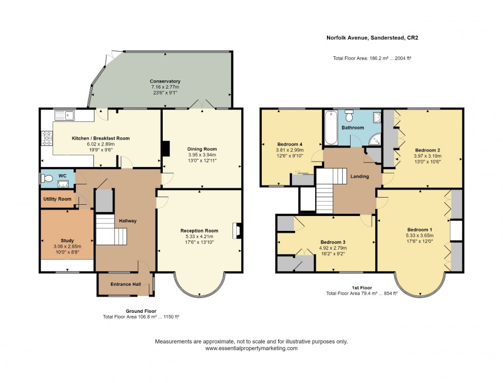 Floorplan for Sanderstead, South Croydon