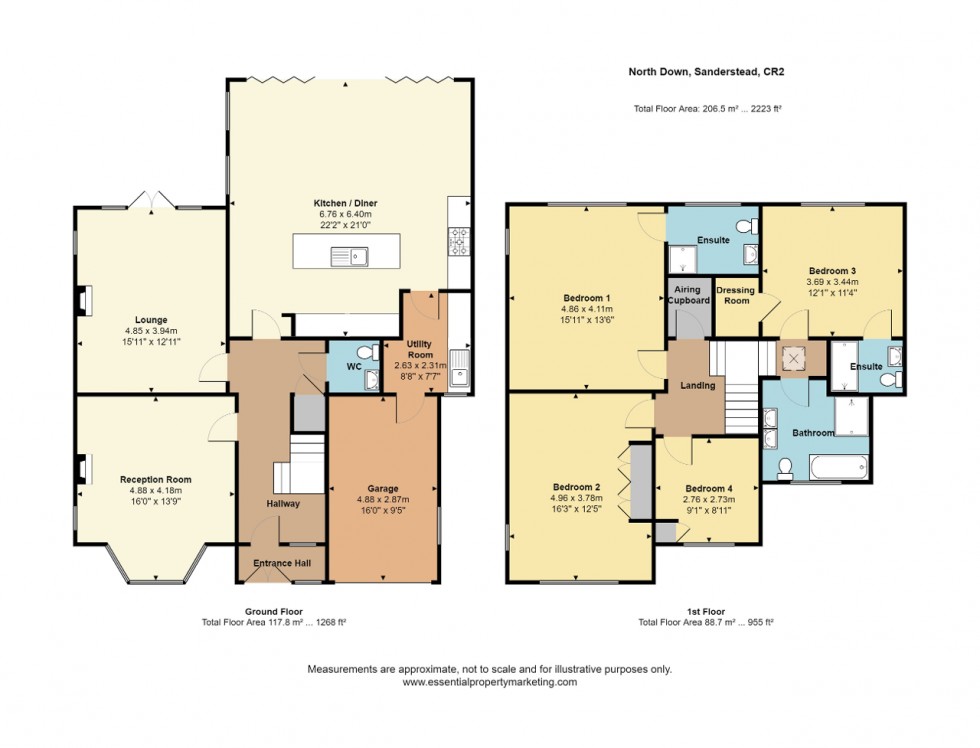 Floorplan for North Down, Sanderstead