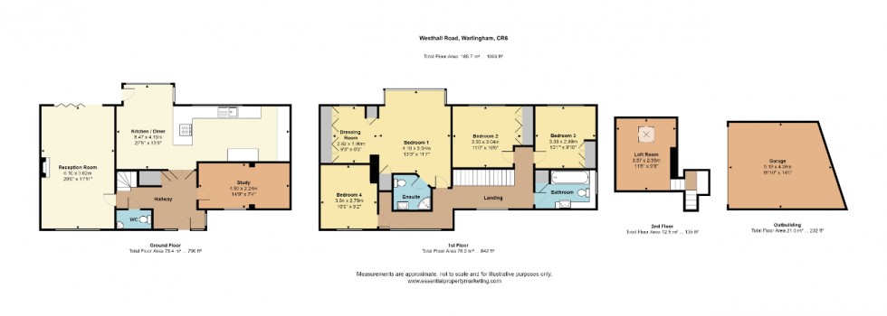 Floorplan for Westhall Road, Warlingham