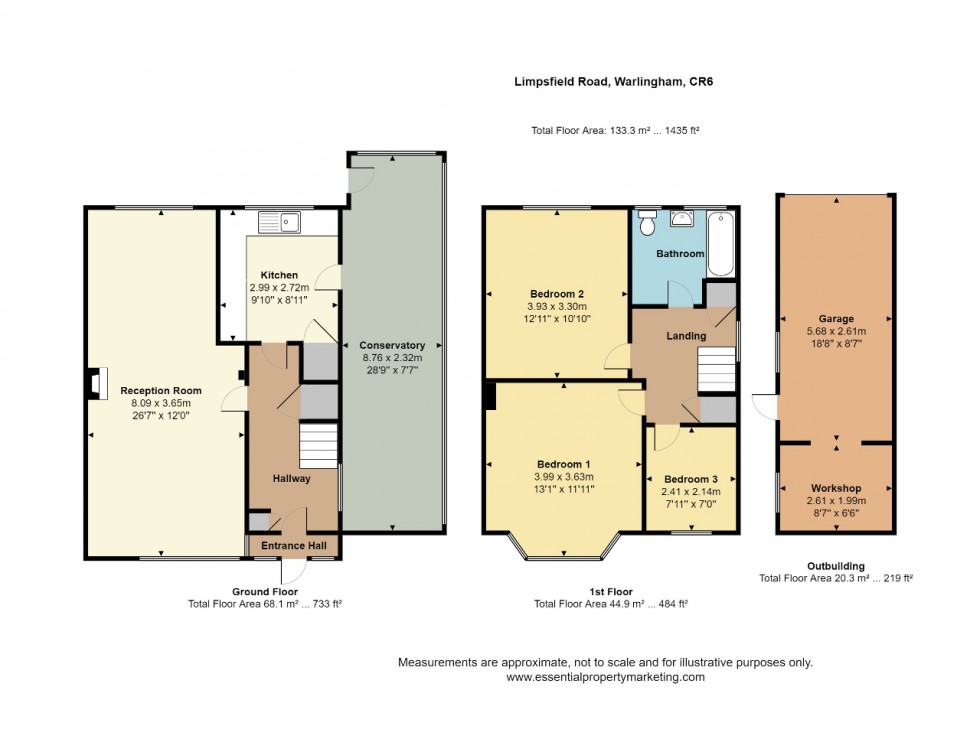 Floorplan for Limpsfield Road, Warlingham