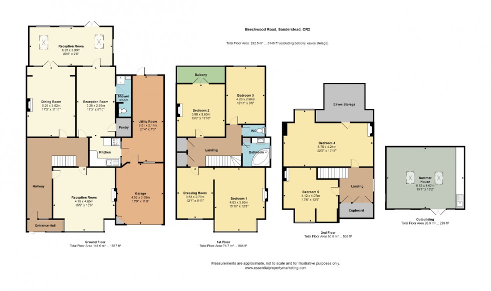 Floorplan for Beechwood Road, Sanderstead