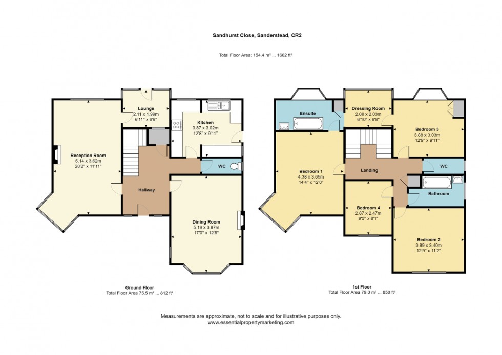 Floorplan for Sanderstead, South Croydon