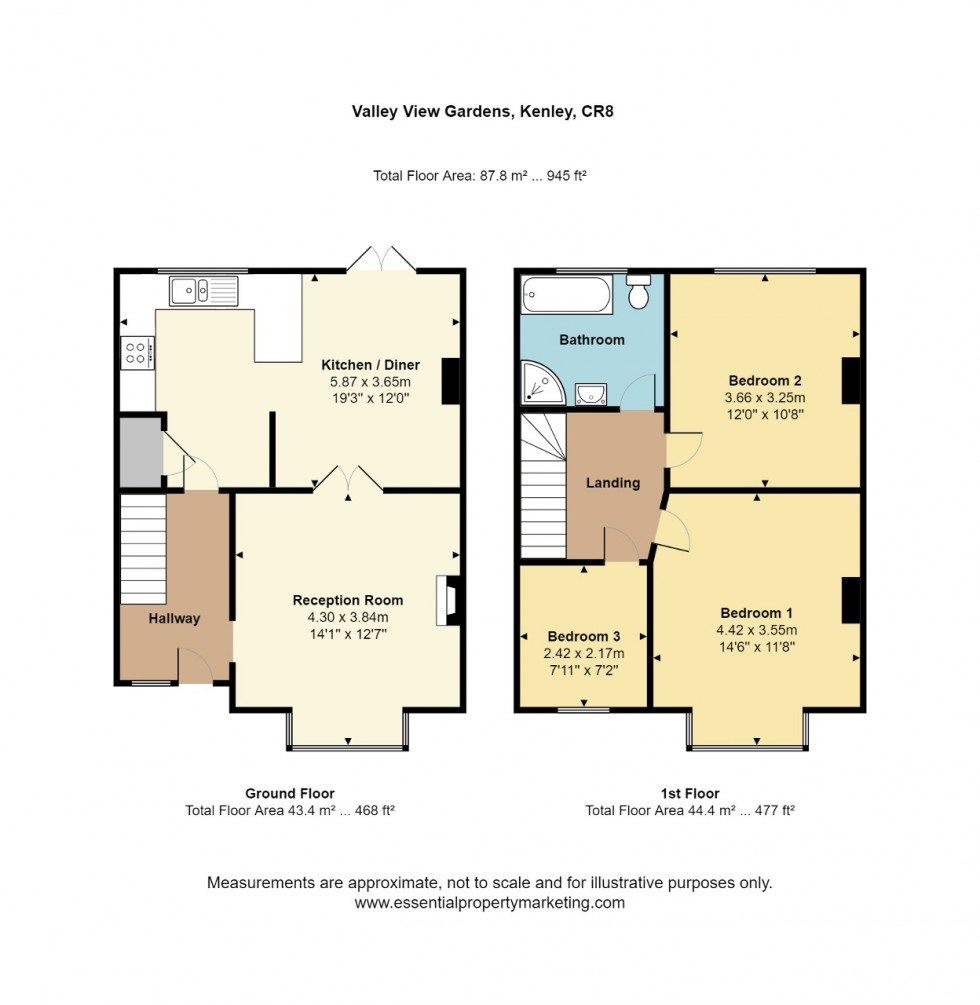 Floorplan for Valley View Gardens, Kenley