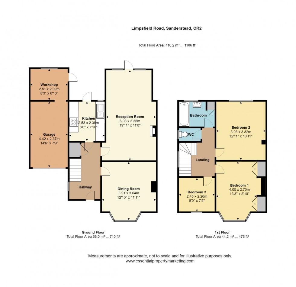 Floorplan for Limpsfield Road, Sanderstead