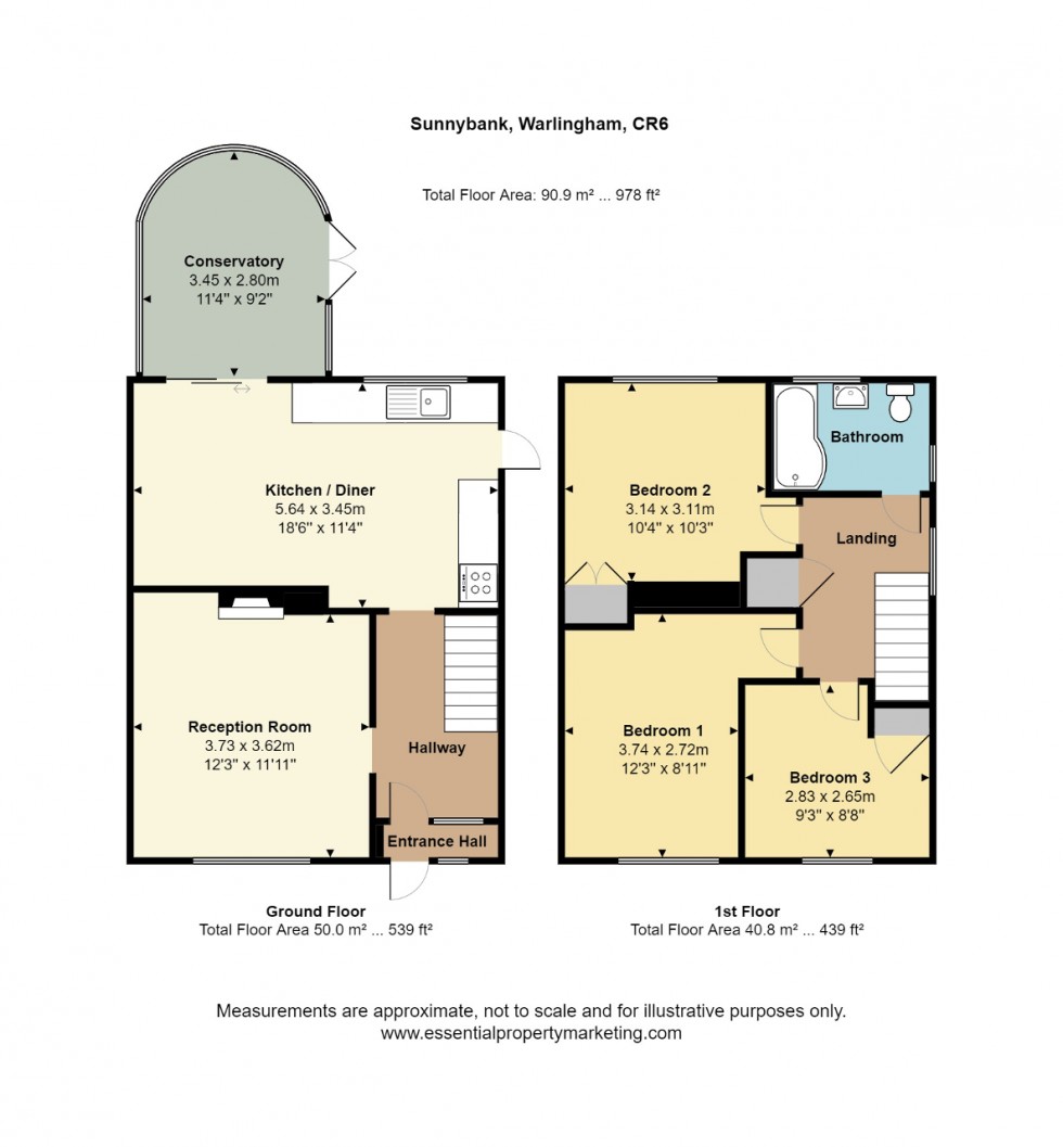 Floorplan for Sunnybank, Warlingham