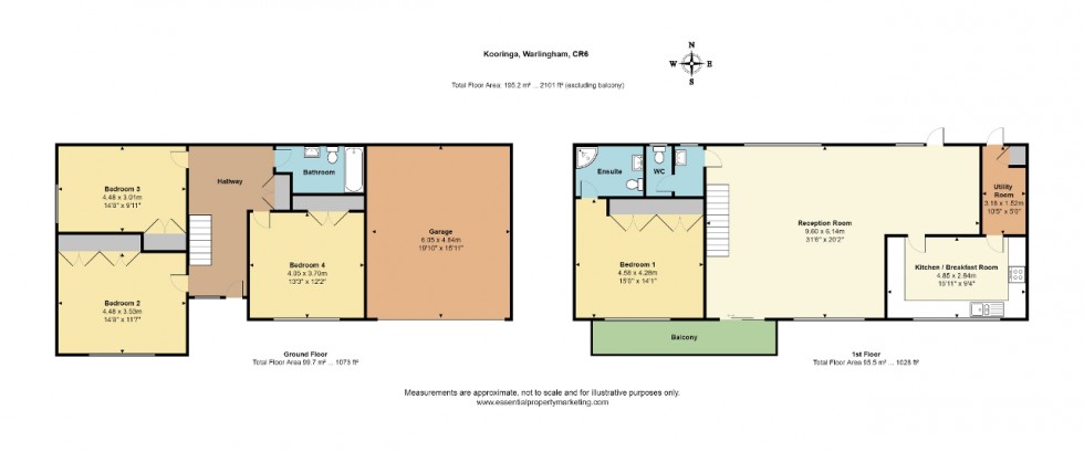 Floorplan for Kooringa, Warlingham