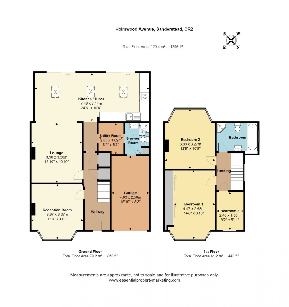 Floorplan for Holmwood Avenue, Sanderstead