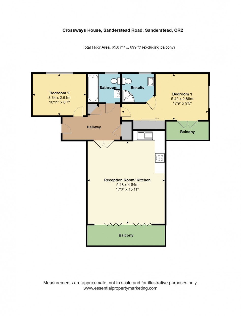 Floorplan for Sanderstead Road, Sanderstead