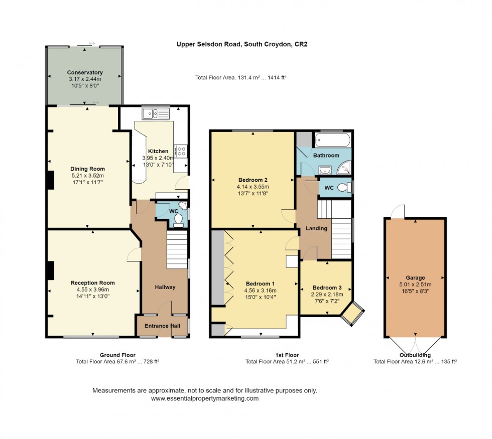 Floorplan for Upper Selsdon Road, Selsdon