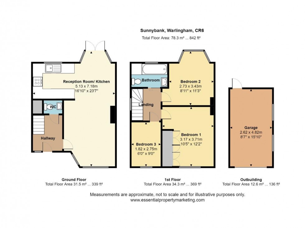 Floorplan for Sunnybank, Warlingham