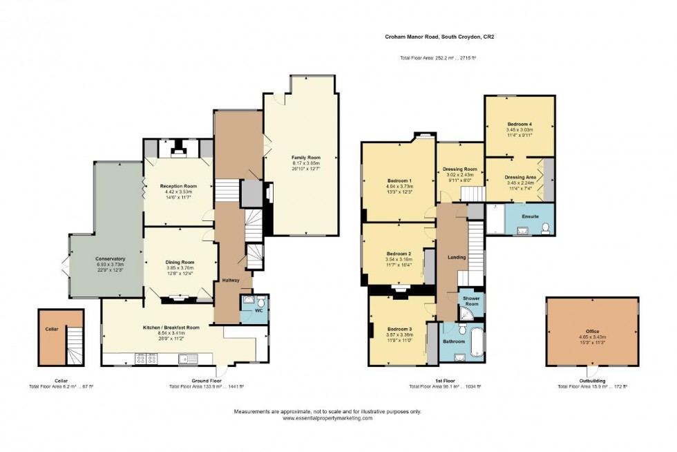 Floorplan for Croham Manor Road, South Croydon