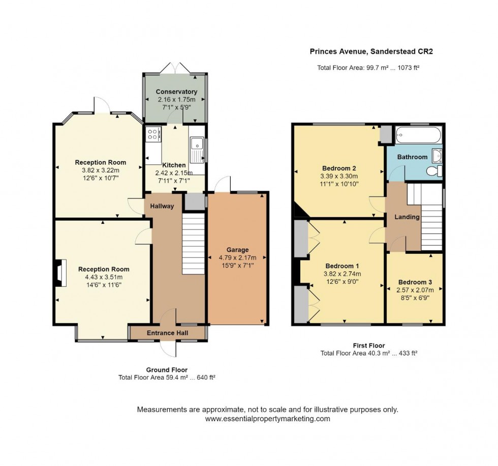 Floorplan for Sanderstead, South Croydon