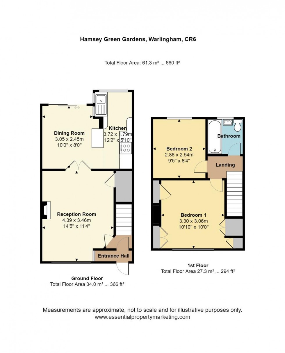 Floorplan for Hamsey Green Gardens, Warlingham