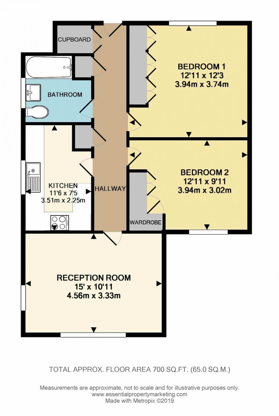 Floorplan for Valley Road, Kenley