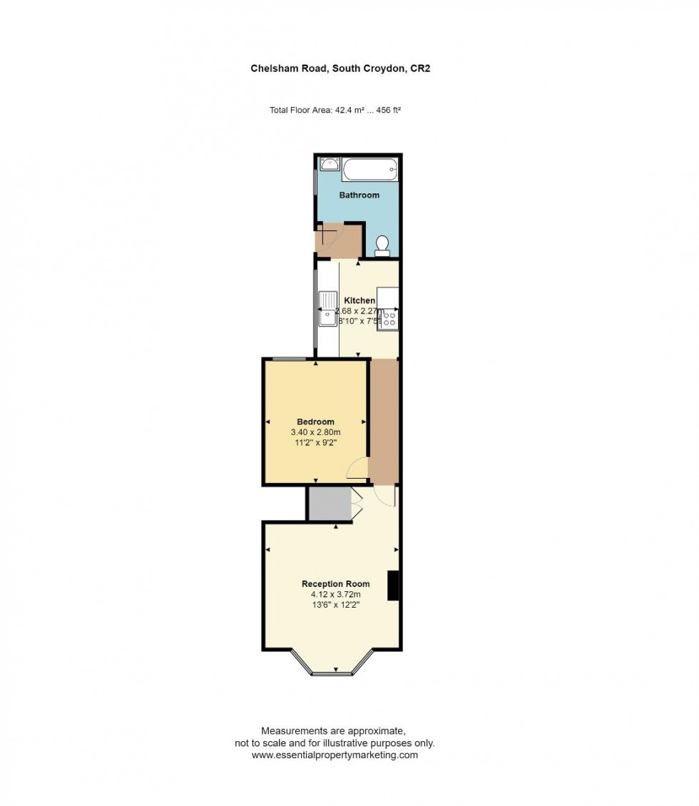 Floorplan for Chelsham Road, South Croydon