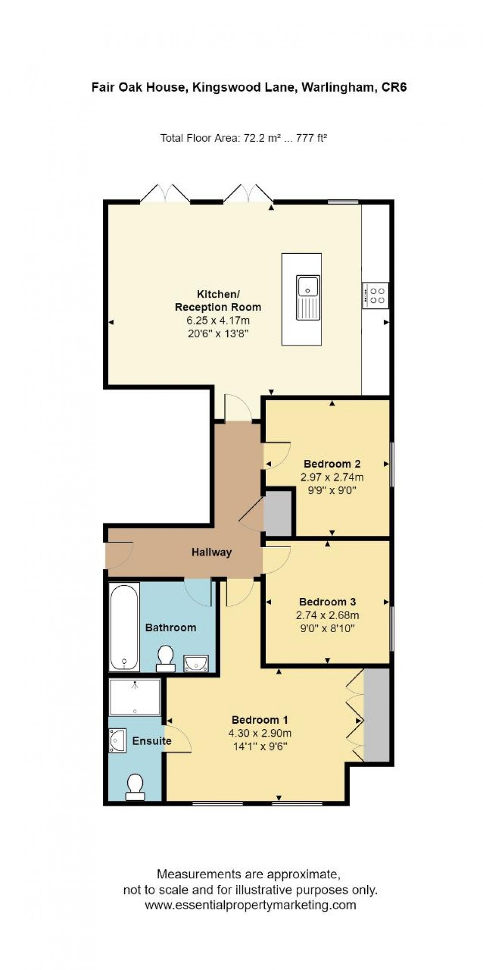 Floorplan for Kingswood Lane, Warlingham