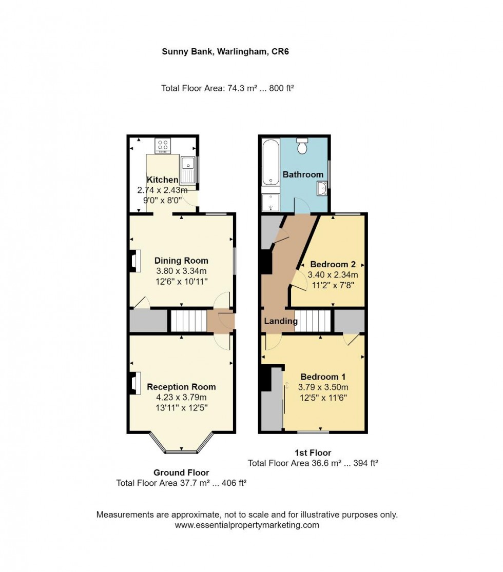 Floorplan for Sunnybank, Warlingham