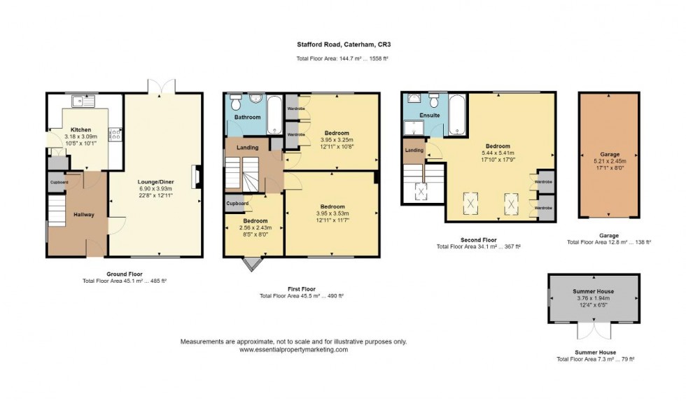 Floorplan for Stafford Road, Caterham