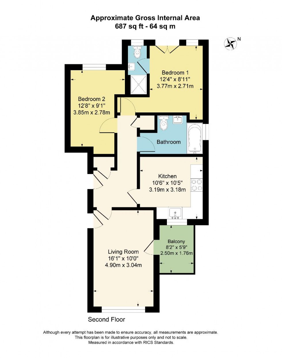 Floorplan for Normanton Road, South Croydon