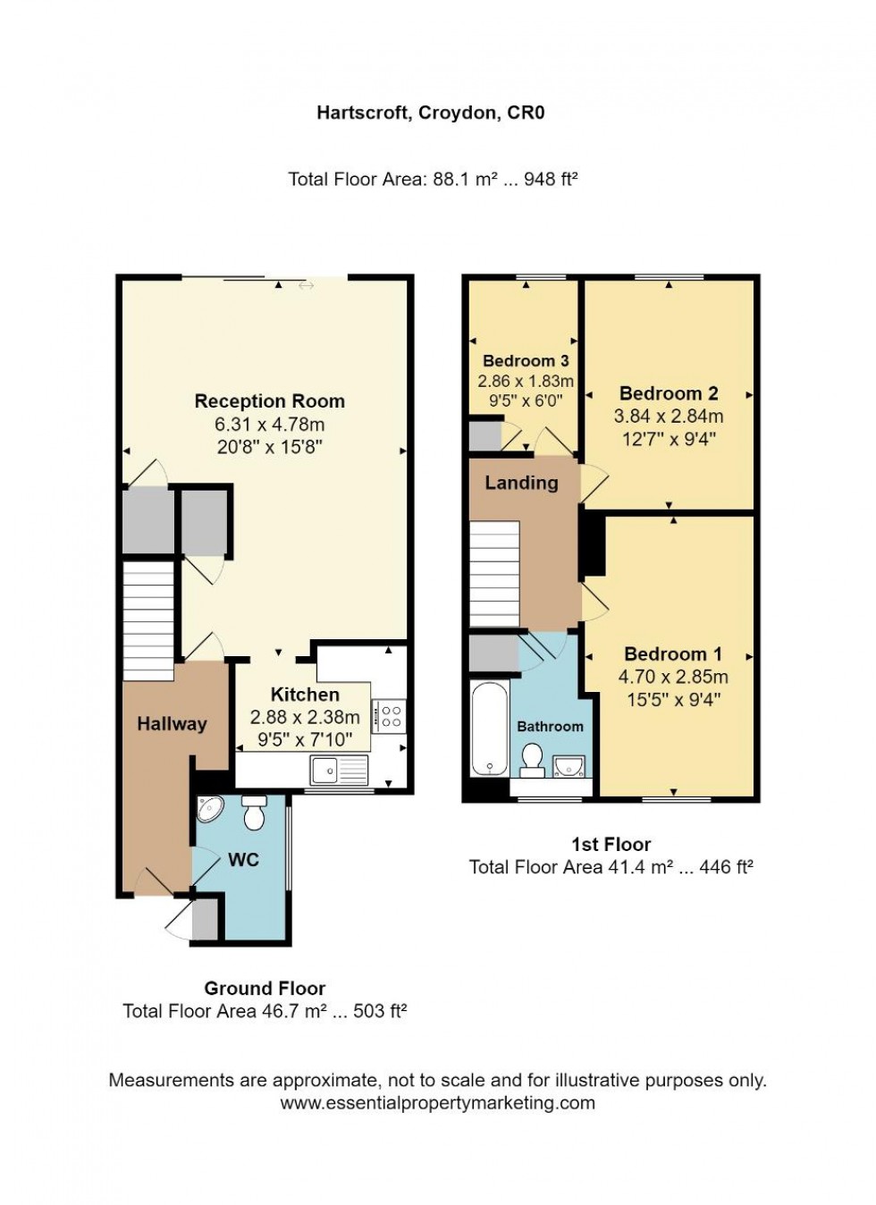 Floorplan for Forestdale, South Croydon